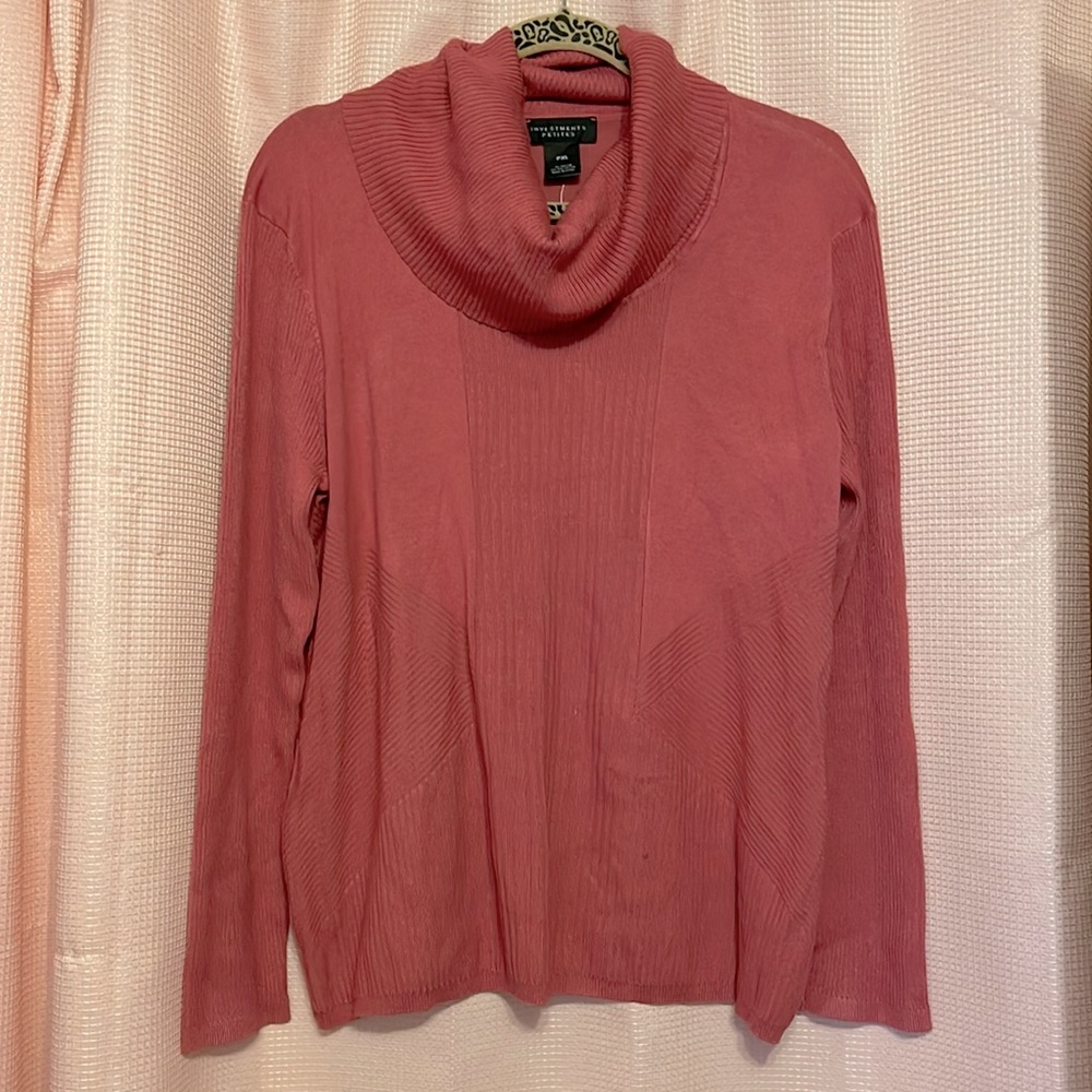 Investments petites cowl sweater NWT